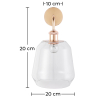 Buy Alessia wall lamp - Crystal and metal Transparent 59343 with a guarantee