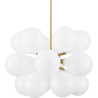 Buy Crystal Ball Ceiling Lamp - Pendant Lamp - Jacobella White 59344 at Privatefloor