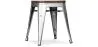 Industrial Design Stool - Wood & Steel - 45cm -Stylix image 7