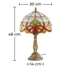 Buy Tiffany Table Lamp - Living Room Lamp - Vintage Multicolour 59350 - in the EU