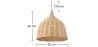 Bamboo Ceiling Lamp - Boho Bali Design Pendant Lamp - Baro image 7