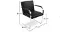 Office Chair with Armrests - Desk Chair Upholstered in Leatherette - Brama image 7
