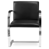 Buy Office Chair with Armrests - Desk Chair Upholstered in Leatherette - Brama Black 16807 - in the EU