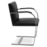 Buy Office Chair with Armrests - Desk Chair Upholstered in Leatherette - Brama Black 16807 at Privatefloor