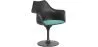 Dining Chair with Armrests - Black Swivel Chair - Tulipan image 7