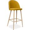 Buy Fabric Upholstered Stool - Scandinavian Design - 73cm - Evelyne Yellow 59356 - in the EU