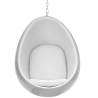 Buy Suspension Eye Chair - Eero Aarnio style - Coloured shell - Fabric Light grey 59352 - in the EU