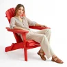 Wooden Outdoor Chair with Armrests - Adirondack Garden Chair - Adirondack image 7