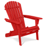 Buy Wooden Outdoor Chair with Armrests - Adirondack Garden Chair - Adirondack Red 59415 - in the EU
