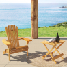 Buy Wooden Outdoor Chair with Armrests - Adirondack Garden Chair - Adirondack Red 59415 with a guarantee
