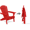 Buy Adirondack Garden Chair - Wood Red 59415 - prices