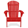 Buy Wooden Outdoor Chair with Armrests - Adirondack Garden Chair - Adirondack Red 59415 - prices