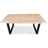 Buy Rectangular Dining Table - Industrial Design - Wood - Dingo Natural wood 59290 - prices