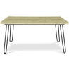 Buy 150x90 Dining table - Hairpin legs - Wood and metal Natural wood 59465 - prices