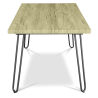 Buy 150x90 Dining table - Hairpin legs - Wood and metal Natural wood 59465 Home delivery