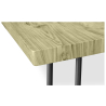 Buy 150x90 Dining table - Hairpin legs - Wood and metal Natural wood 59465 with a guarantee