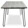 Buy 120x90  Dining table - Hairpin legs - Wood and metal Grey 59464 at Privatefloor
