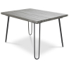 Buy 120x90  Dining table - Hairpin legs - Wood and metal Grey 59464 in the Europe