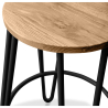 Buy Hairpin Stool - 74cm - Light wood and metal White 59487 home delivery
