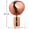 Buy Evanish Design table lamp - Acrylic and metal Bronze 59485 - prices