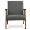 Buy Odi upholstered Scandinavian style armchair - Fabric Taupe 59592 - prices