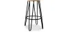 Round Stool - Industrial Design - Wood & Metal - 66cm - Hairpin image 7