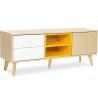 Buy Wooden TV Stand - Scandinavian Design - Daven Yellow 59657 at Privatefloor