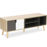 Buy Wooden TV Stand - Scandinavian Design - Bjorn Grey 59659 at Privatefloor