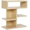 Scandinavian style low shelf with 5 compartments - Wood image 7