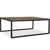 Buy Gregory set of 2 industrial coffee tables - Wood and metal Black 59284 with a guarantee