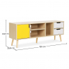 Buy TV unit sideboard Aren - Wood Yellow 59660 with a guarantee