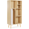 Buy Scandinavian-style sideboard bookcase with 6 compartments - Wood Natural wood 59646 at Privatefloor