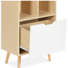 Buy Scandinavian-style sideboard bookcase with 4 compartments - Wood Natural wood 59647 with a guarantee
