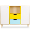 Buy Scandinavian style multicoloured sideboard bookcase - Wood Multicolour 59651 - in the EU