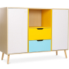 Buy Scandinavian style multicoloured sideboard bookcase - Wood Multicolour 59651 at Privatefloor