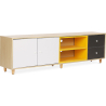 Buy Wooden TV Stand - Scandinavian Design - Bena Multicolour 59661 - prices