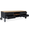 Buy Rivage industrial TV cabinet - Wood and metal Black 59285 at Privatefloor