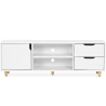 Buy Wooden TV Stand - Scandinavian Design - Waan White 59663 - in the EU