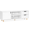 Buy Wooden TV Stand - Scandinavian Design - Waan White 59663 - prices