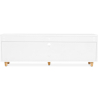 Buy Wooden TV Stand - Scandinavian Design - Waan White 59663 Home delivery