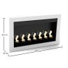 Contemporary Wall-Mounted Ethanol Fireplace - VPF-FD50-WHITE image 7