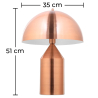 Buy Donato desk lamp - Metal Chrome Pink Gold 59581 in the Europe