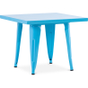 Buy Square Children's Table - Industrial - Metal - 60cm - Stylix Aquamarine 59685 - prices