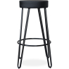 Buy Round Stool - Industrial Design - 80 cm - Elan Black 59572 at Privatefloor