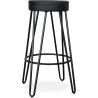 Buy Round Stool - Industrial Design - 80 cm - Elan Black 59572 - prices