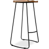 Buy Industrial Bar Stool 76 cm Yaina - wood and metal Light brown 59798 - prices