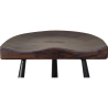 Buy Industrial Design Stool - Wood and Metal - 75 cm - Halona Black 59573 - in the EU