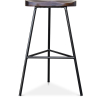 Buy Bar Stool - Industrial Design - Wood & Metal - 73 cm - Kangee Black 59575 at Privatefloor