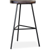 Buy Bar Stool - Industrial Design - Wood & Metal - 73 cm - Kangee Black 59575 - prices