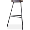 Buy Bar Stool - Industrial Design - Wood & Metal - 73 cm - Kangee Black 59575 with a guarantee